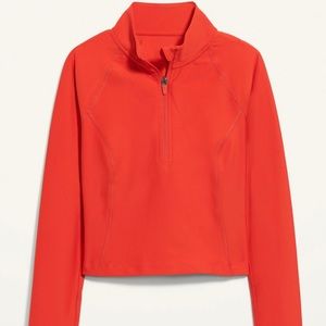 PowerSoft Cropped Quarter-Zip Performance Top for Women Size XXL